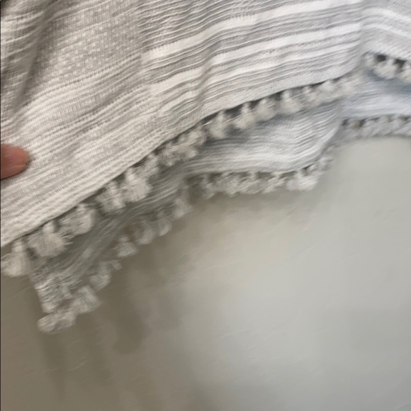 Madewell grey striped pop over sweater size M/L - Picture 5 of 14